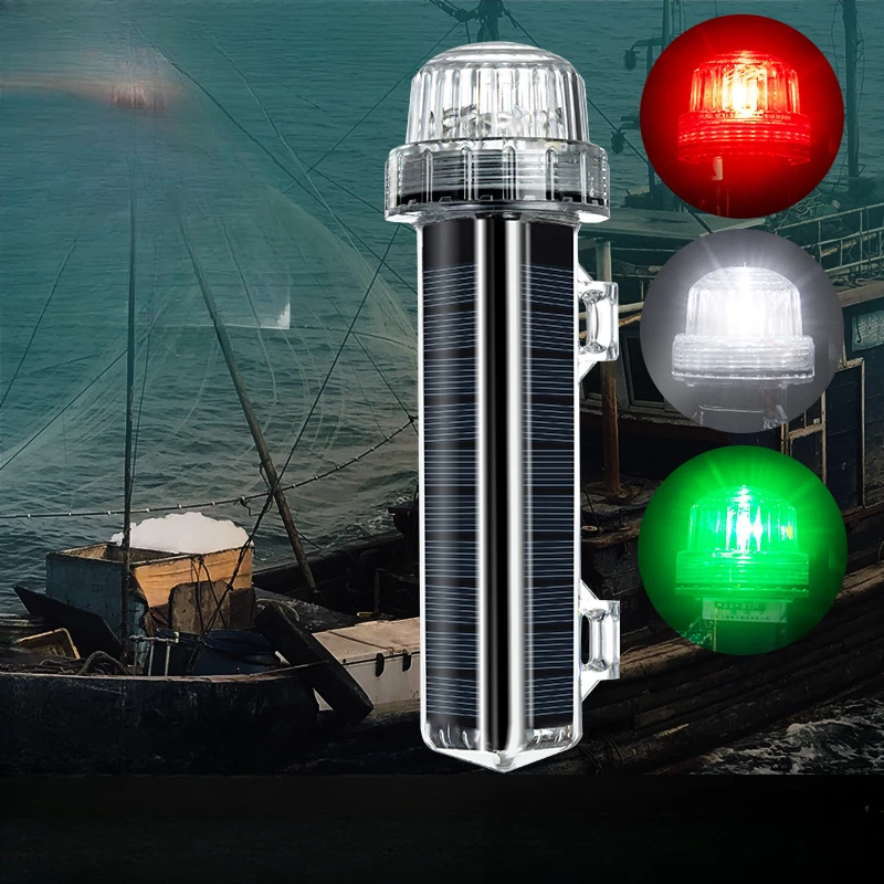 Fishing Boat Navigation Light - Nouveau Signal solaire océan, feu de