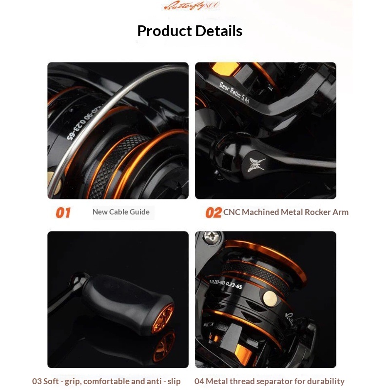 Moulinet spinning Butterfly ta - Abu Garcia Reel Revo avis et prix